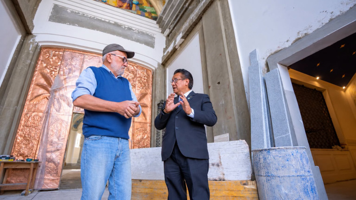 CATEDRAL DE HUARAZ REGISTRA IMPORTANTES AVANCES Y EL GOBIERNO REGIONAL SUPERVISA SU PROGRESO