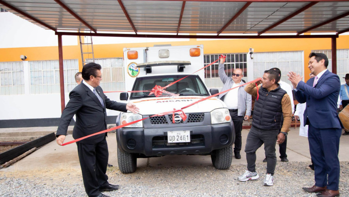 ACOPAMPA YA CUENTA CON UNA AMBULANCIA PARA ATENDER EMERGENCIAS