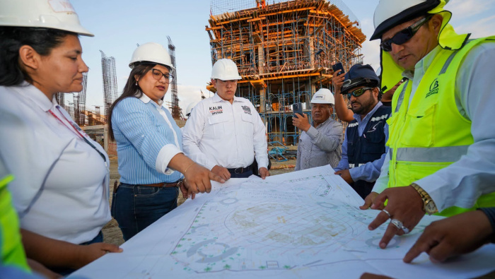 ¡NO PARAMOS EN LA COSTA! VICEGOBERNADORA SUPERVISA AVANCES DEL COLISEO CERRADO GRAN CHAVÍN